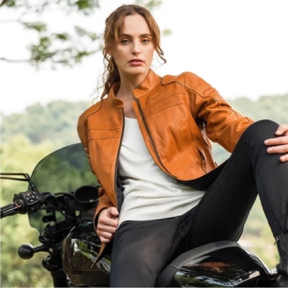 Harley Davidson Pursuit Triple Vent System 100% Leather Jacket Size Small NWT - Picture 8 of 17